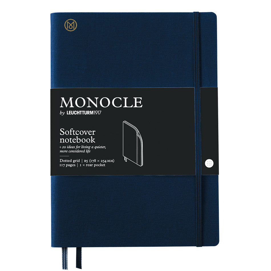 Monocle by Leuchtturm1917 Softcover Notebook B5 Navy by Monocle by Leuchtturm1917 at Cult Pens