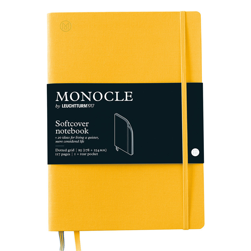 Monocle by Leuchtturm1917 Softcover Notebook B5 Yellow by Monocle by Leuchtturm1917 at Cult Pens