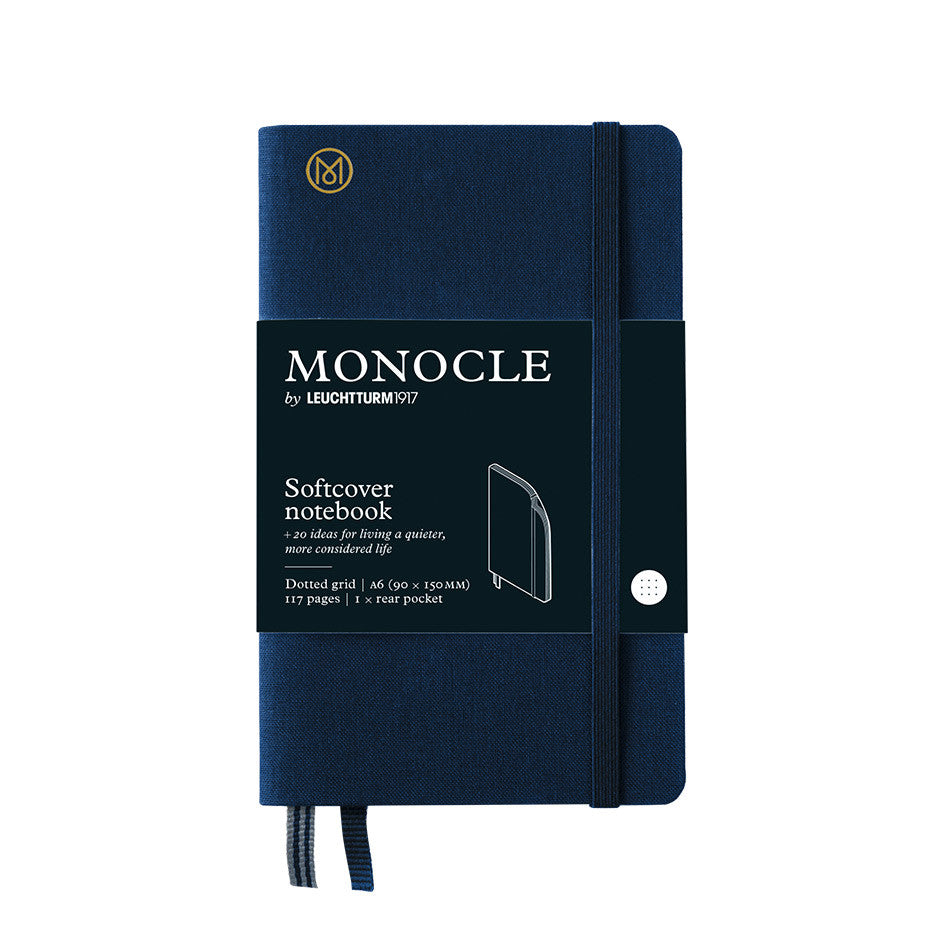 Monocle by Leuchtturm1917 Softcover Notebook A6 Navy by Monocle by Leuchtturm1917 at Cult Pens