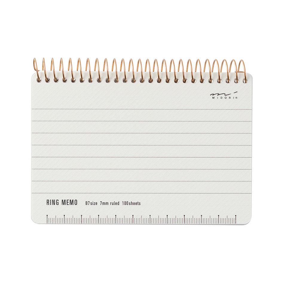 Midori Ring Memo Pad Basic B7 by Midori at Cult Pens