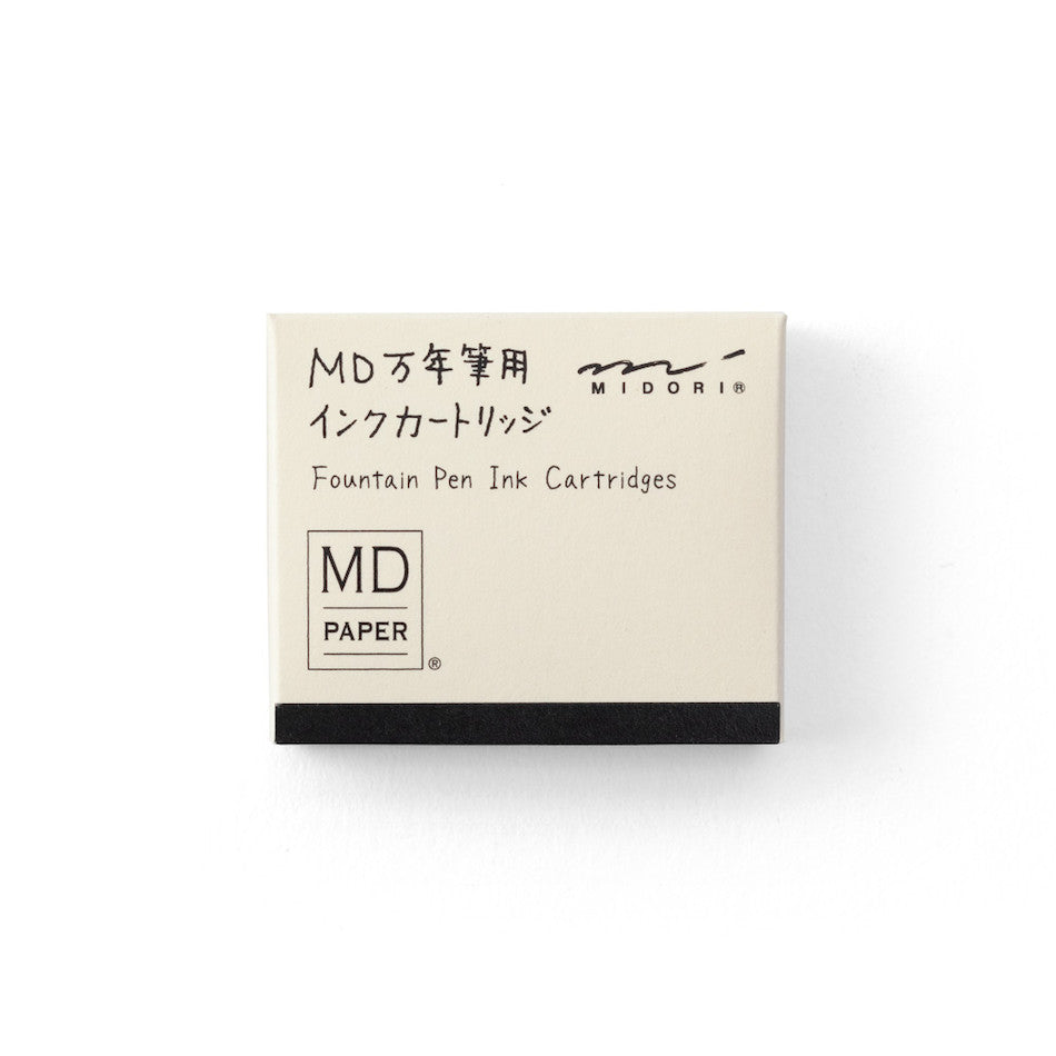 Midori MD Fountain Pen Ink Cartridge Set of 6 by Midori at Cult Pens