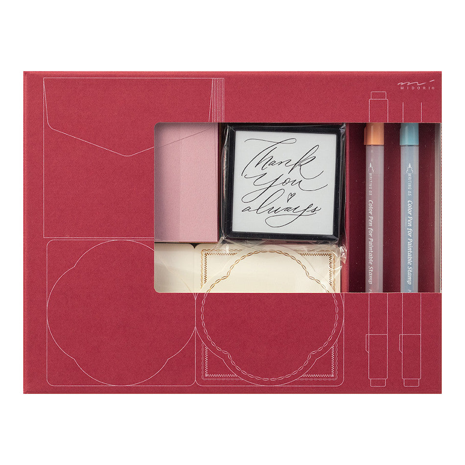 Midori Paintable Stamp Kit Limited Edition Thank you by Midori at Cult Pens