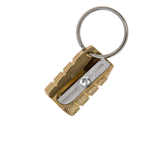 M+R Grenade Single Hole Brass Keyring Sharpener by M+R at Cult Pens