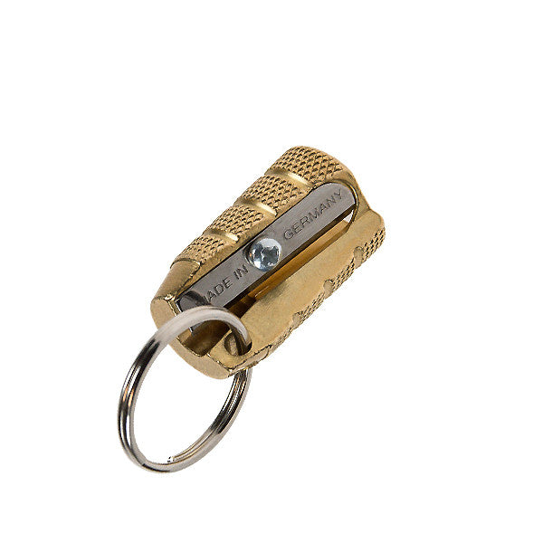M+R Grenade Single Hole Brass Keyring Sharpener by M+R at Cult Pens