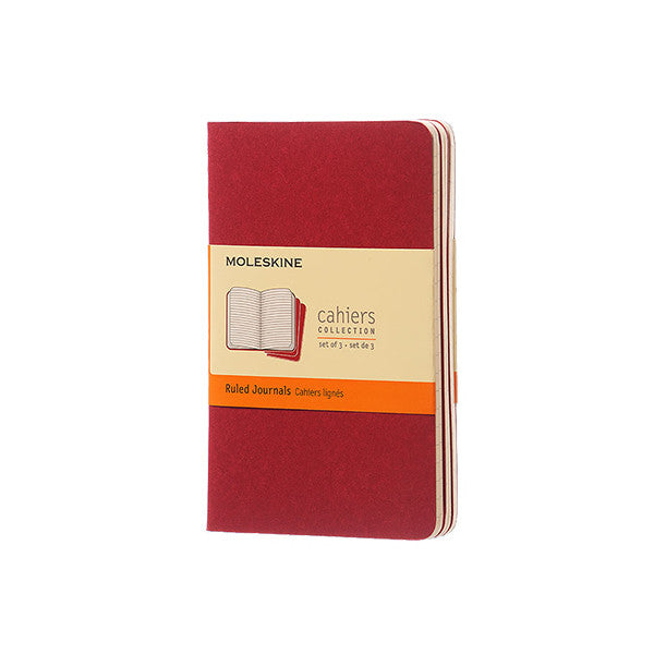 Moleskine Cahier Pocket Journal 90x140 Cranberry Red