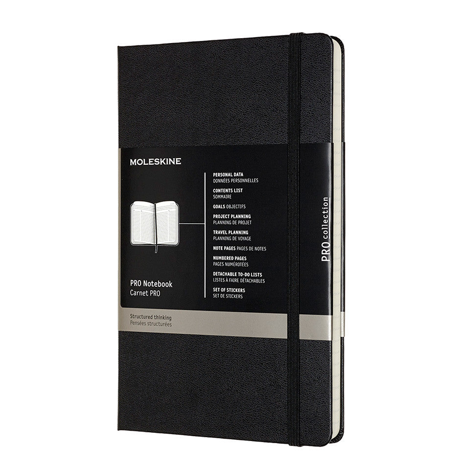 Moleskine Pro Notebook Hard Cover Large 135x210 Black by Moleskine at Cult Pens