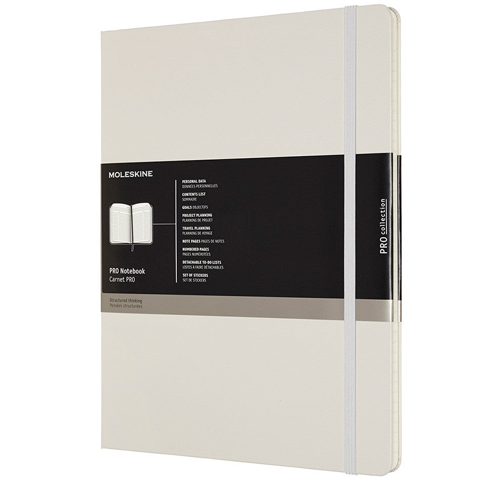 Moleskine Pro Notebook Hard Cover Extra Extra Large 216x279 Pearl Grey