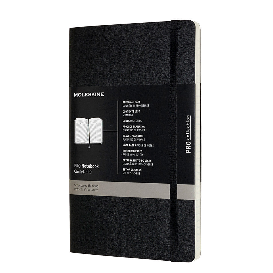 Moleskine Pro Notebook Soft Cover Large 135x210 Black by Moleskine at Cult Pens