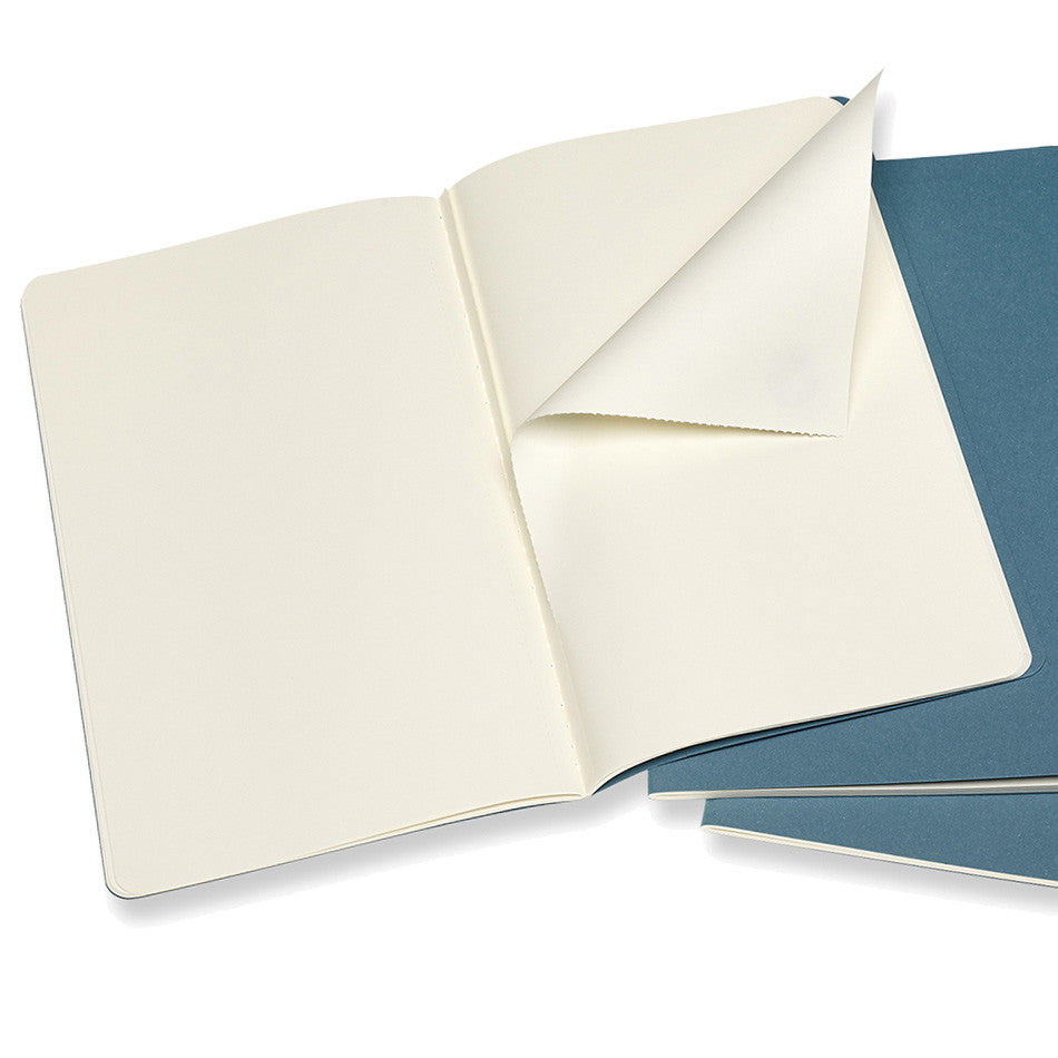 Moleskine Cahier Large Journal 135x210 Brisk Blue by Moleskine at Cult Pens