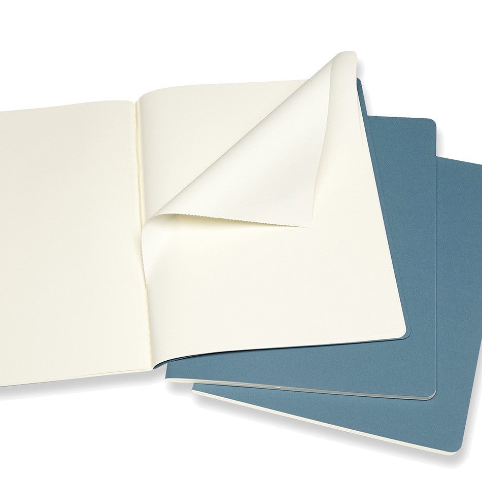 Moleskine Cahier Extra Large Journal 190x250 Brisk Blue by Moleskine at Cult Pens