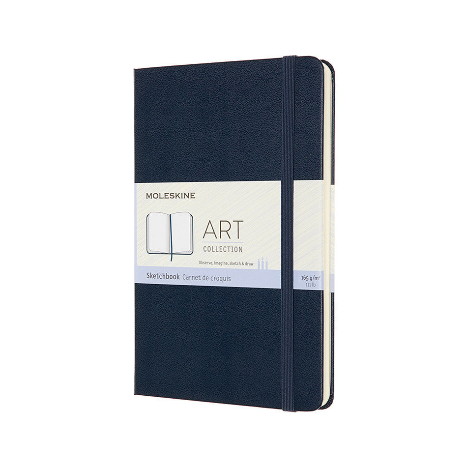 Moleskine Art Plus Sketchbook Medium 118mmx180mm Sapphire Blue by Moleskine at Cult Pens