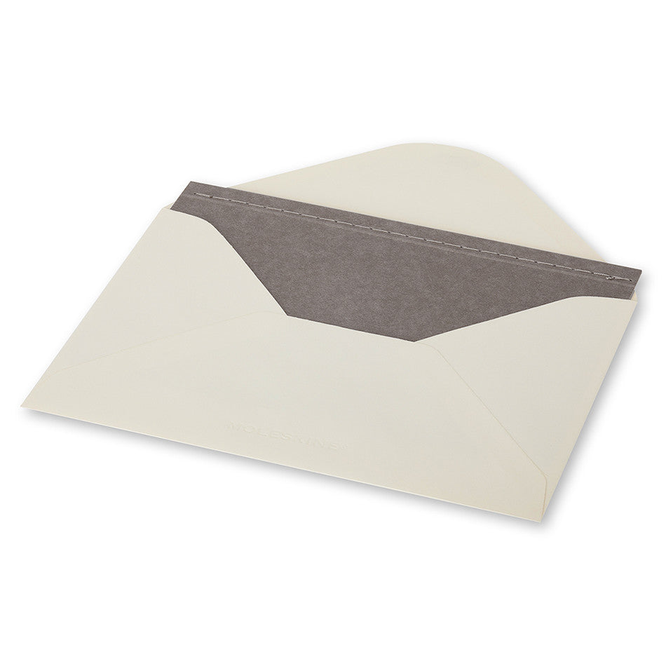 Moleskine Large Note Card with Envelope Pebble Grey by Moleskine at Cult Pens