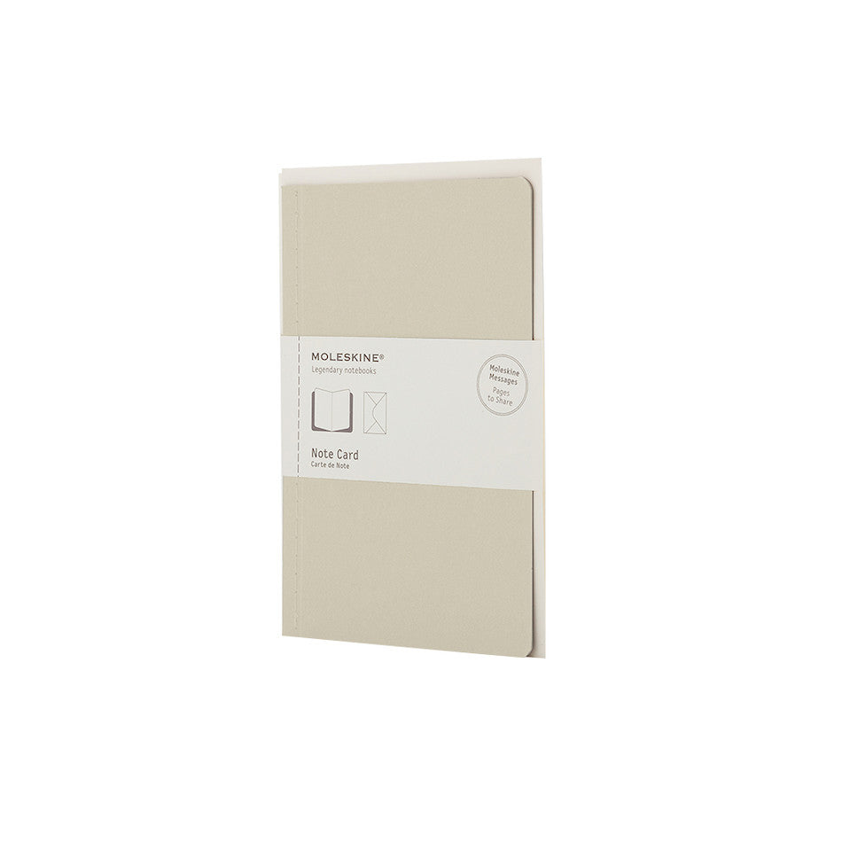 Moleskine Large Note Card with Envelope Tea Green by Moleskine at Cult Pens