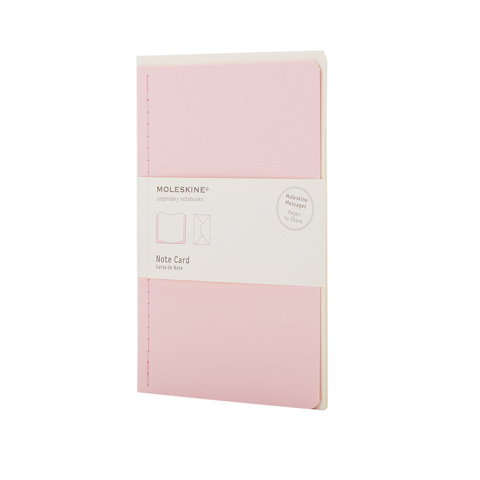 Moleskine Pocket Note Card with Envelope Peach Pink by Moleskine at Cult Pens