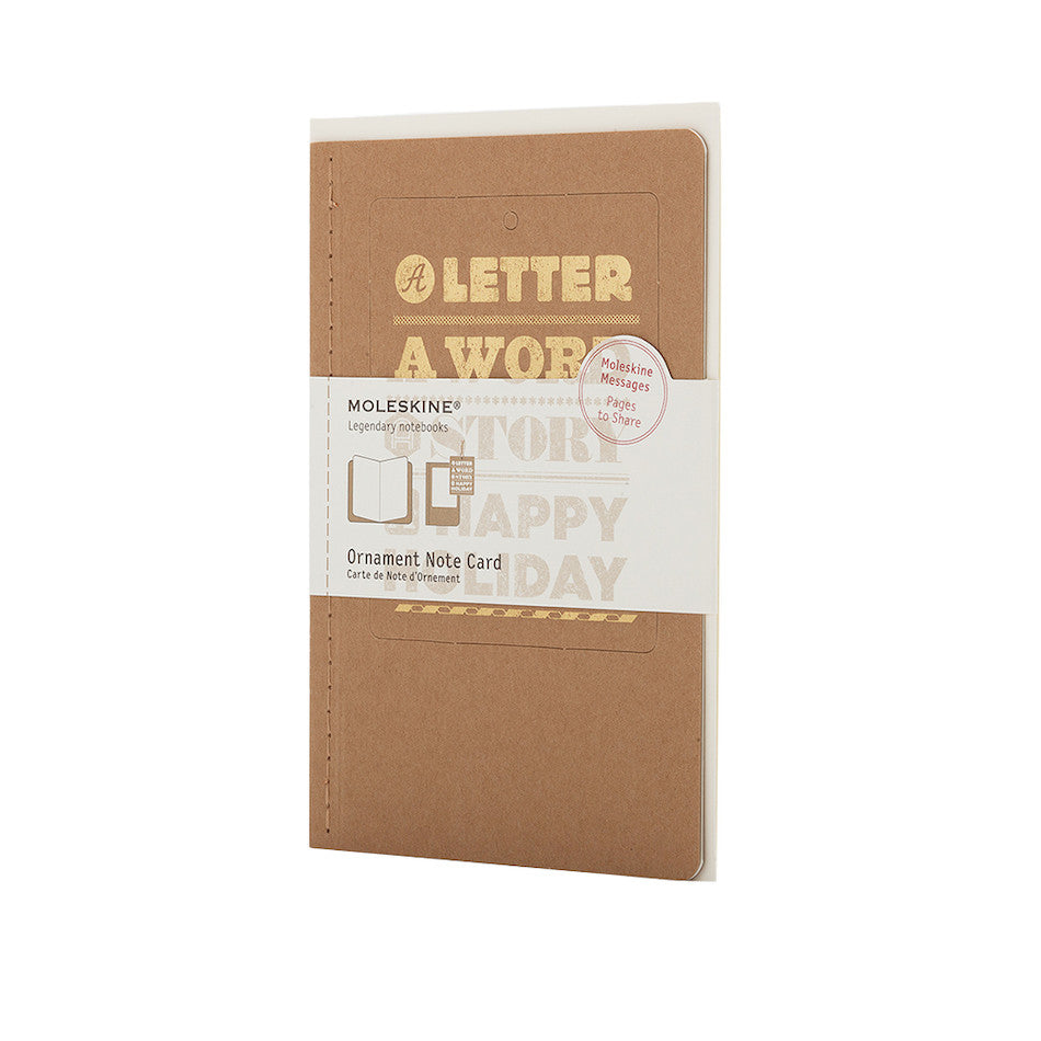 Moleskine Large Ornament Card Lettering by Moleskine at Cult Pens