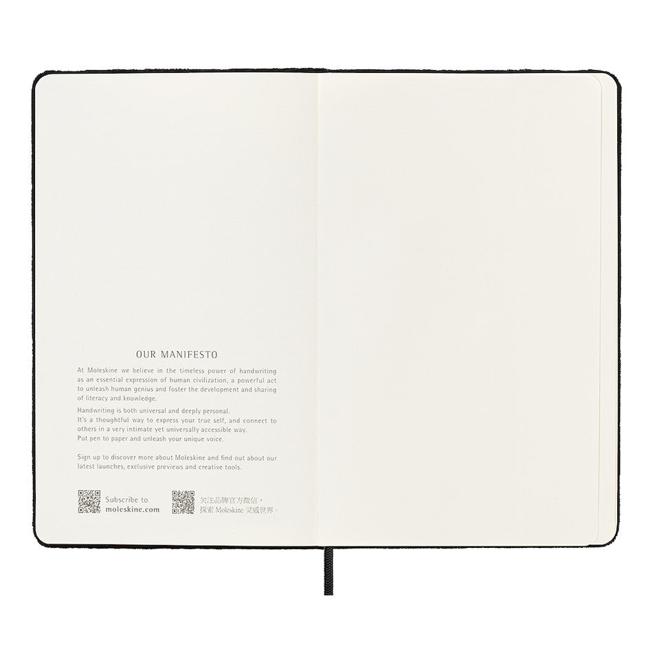 Moleskine Limited Collection Large Notebook Velvet Black Ruled by Moleskine at Cult Pens