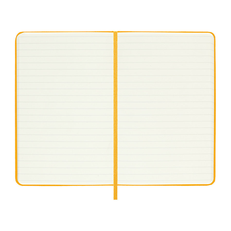 Moleskine Silk Hardcover Pocket Notebook Ruled Orange Yellow by Moleskine at Cult Pens
