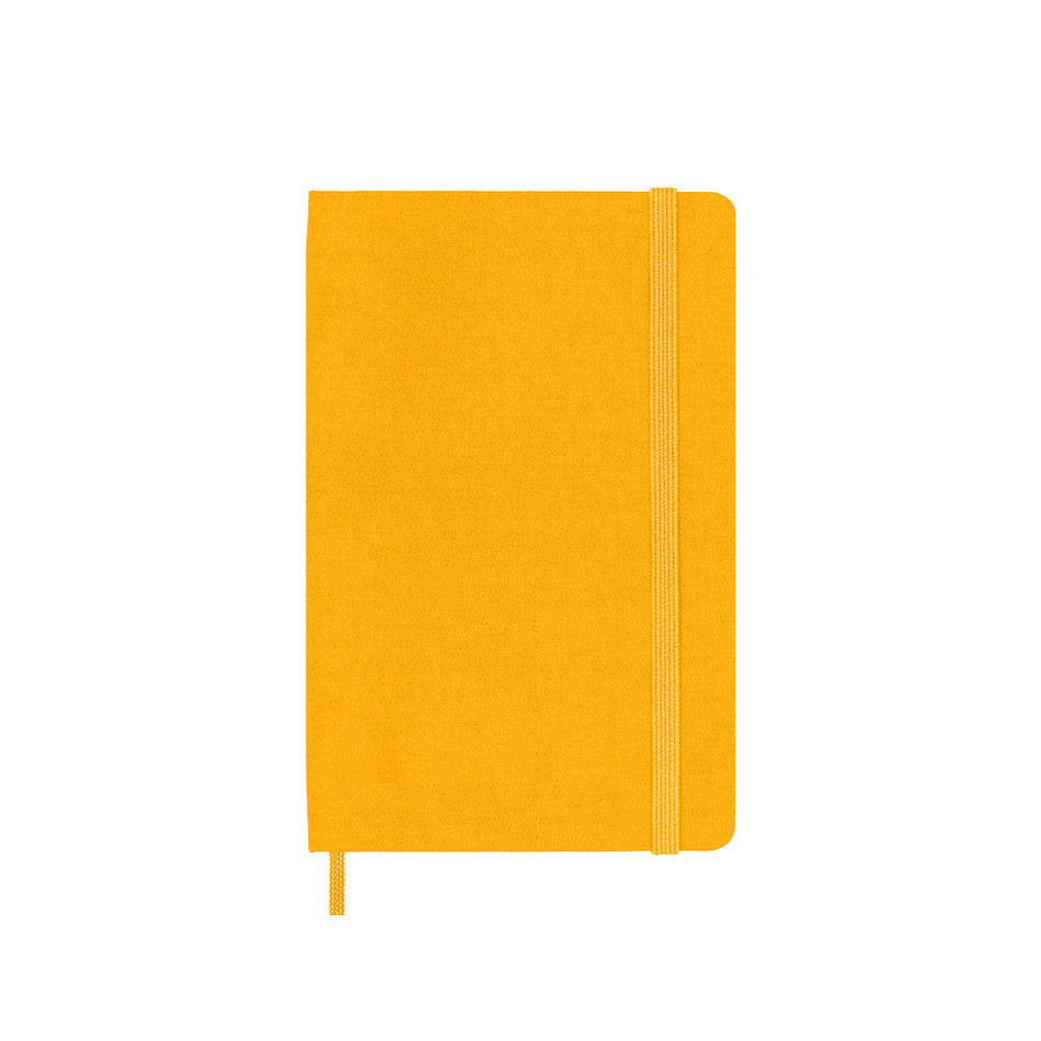 Moleskine Silk Hardcover Pocket Notebook Ruled Orange Yellow by Moleskine at Cult Pens