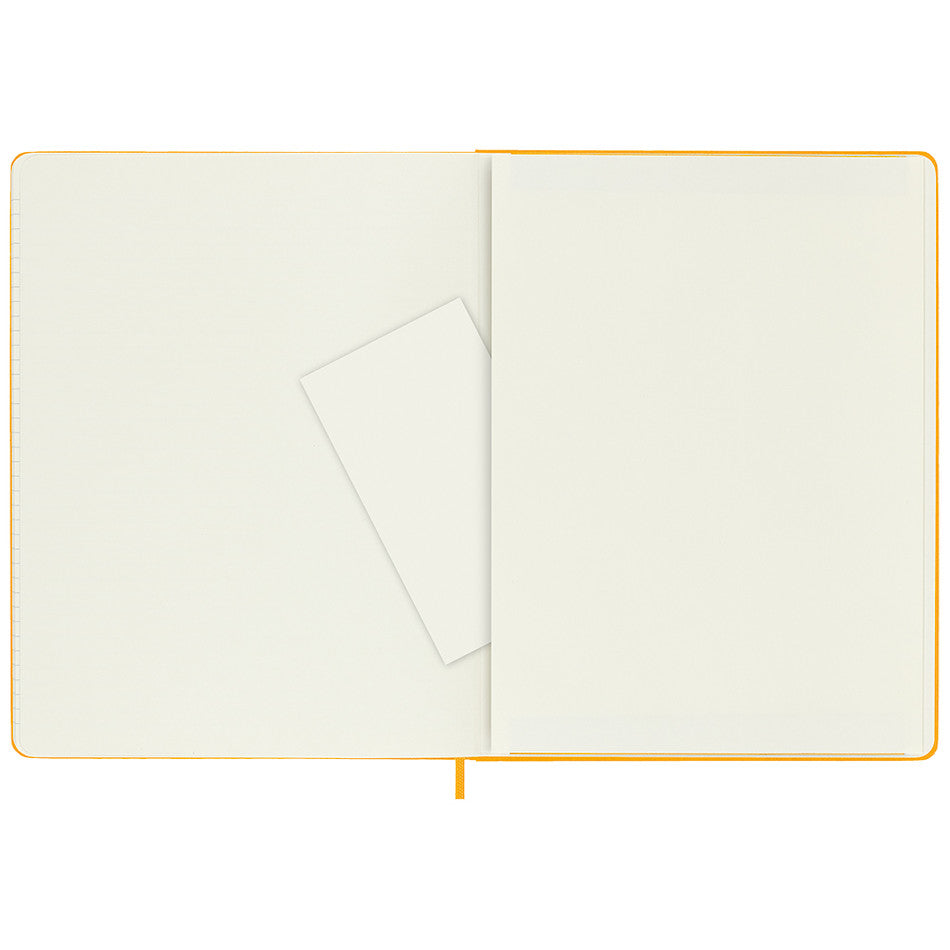 Moleskine Silk Hardcover Extra Large Notebook Ruled Orange Yellow by Moleskine at Cult Pens