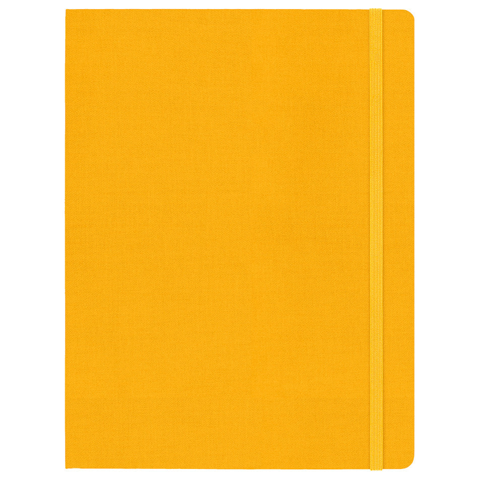 Moleskine Silk Hardcover Extra Large Notebook Ruled Orange Yellow by Moleskine at Cult Pens