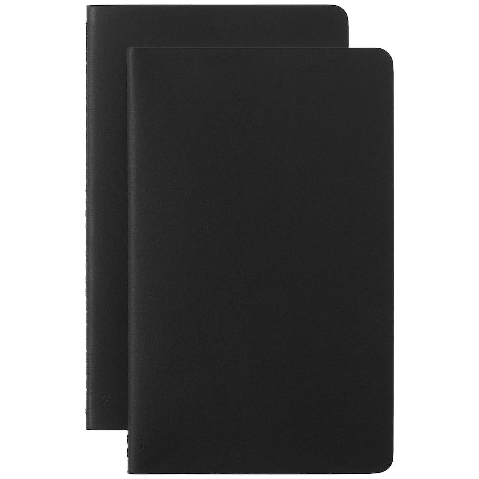 Moleskine Smart Writing Smart Cahier Notebook Large Ruled Black Set of 2 by Moleskine at Cult Pens