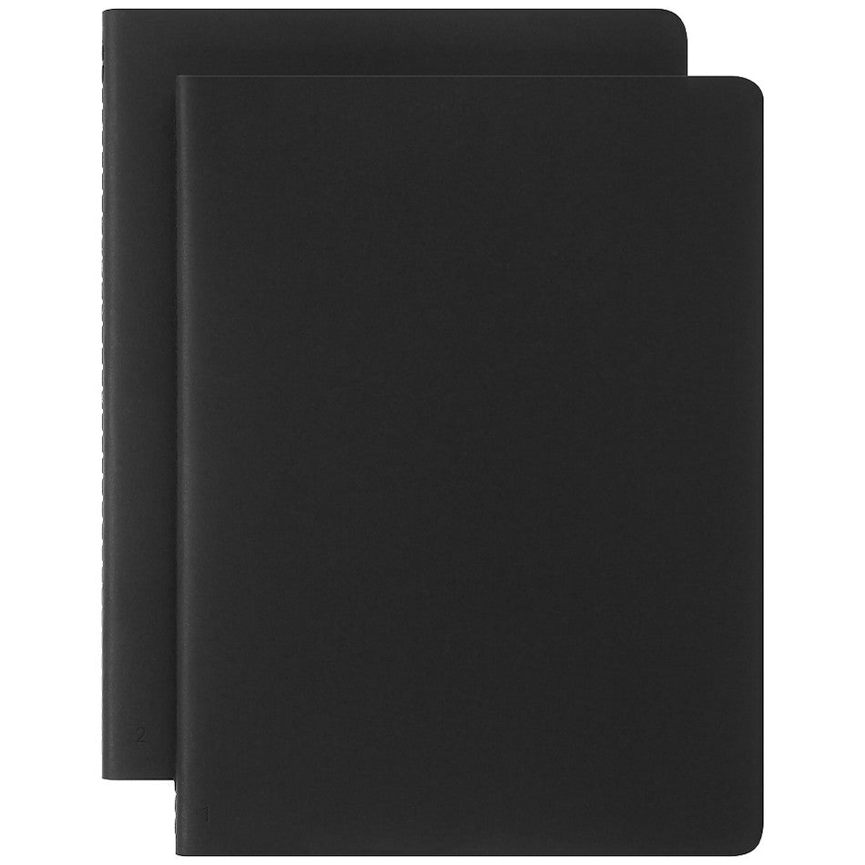 Moleskine Smart Writing Smart Cahier Notebook Extra Large Plain Black Set of 2 by Moleskine at Cult Pens