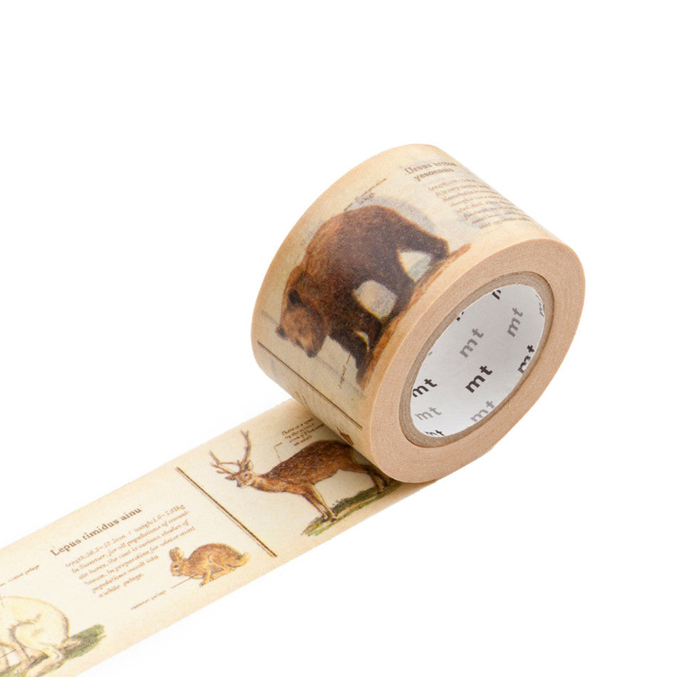 mt Washi Masking Tape 30mm x 7m Encyclopedia / Animal by mt at Cult Pens
