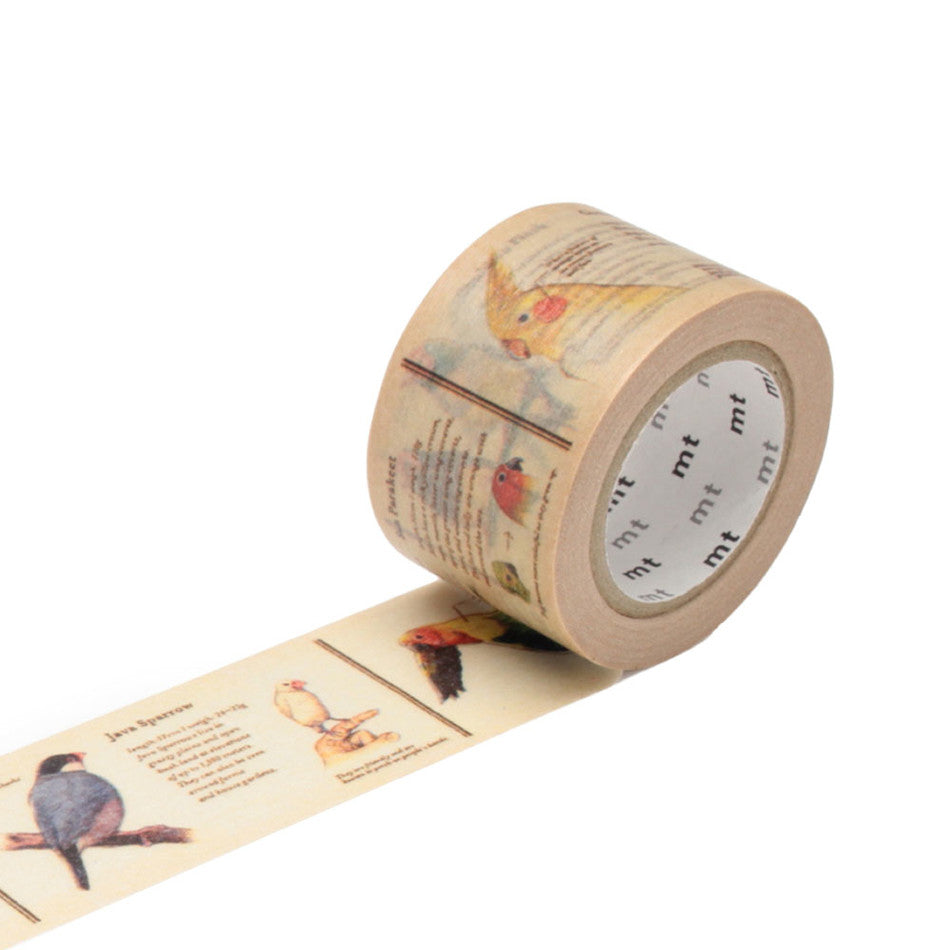 mt Washi Masking Tape EX - 30mm x 7m - Encyclopedia / Bird by mt at Cult Pens