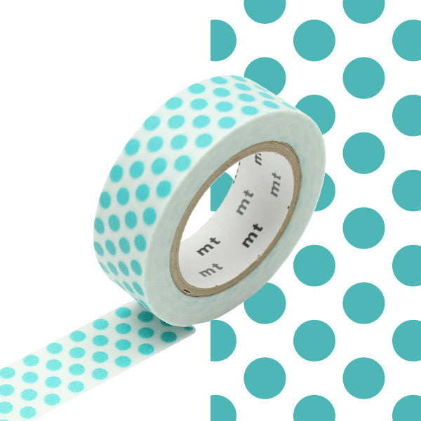 mt Washi Masking Tape - 15mm x 7m - Dot Soda by mt at Cult Pens