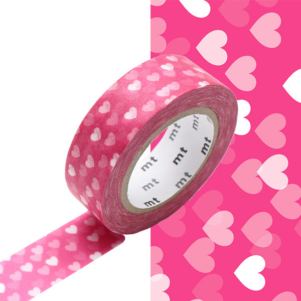mt Washi Masking Tape - 15mm x 7m - Heart Spot by mt at Cult Pens