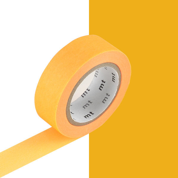 mt Washi Masking Tape - 15mm x 7m - Shocking Orange by mt at Cult Pens