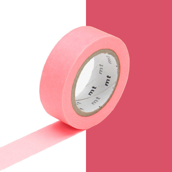 mt Washi Masking Tape - 15mm x 7m - Shocking Red by mt at Cult Pens