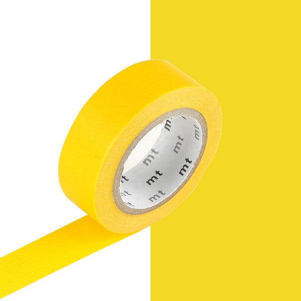mt Washi Masking Tape - 15mm x 7m - Yellow by mt at Cult Pens