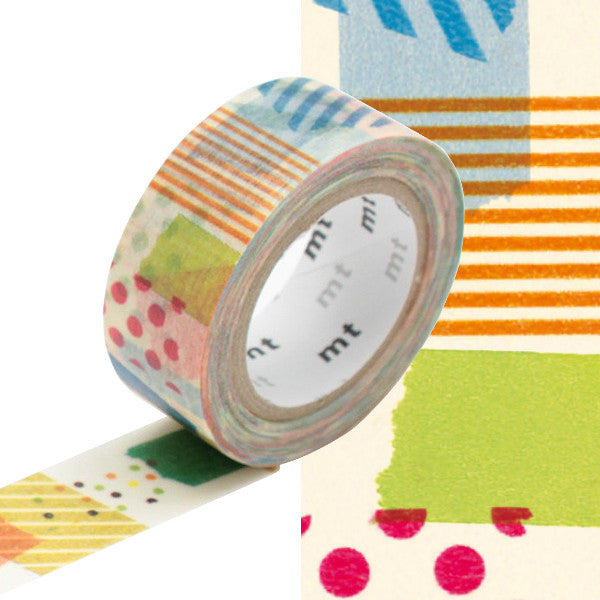 mt Washi Masking Tape 15mm x 7m - Peta Peta by mt at Cult Pens