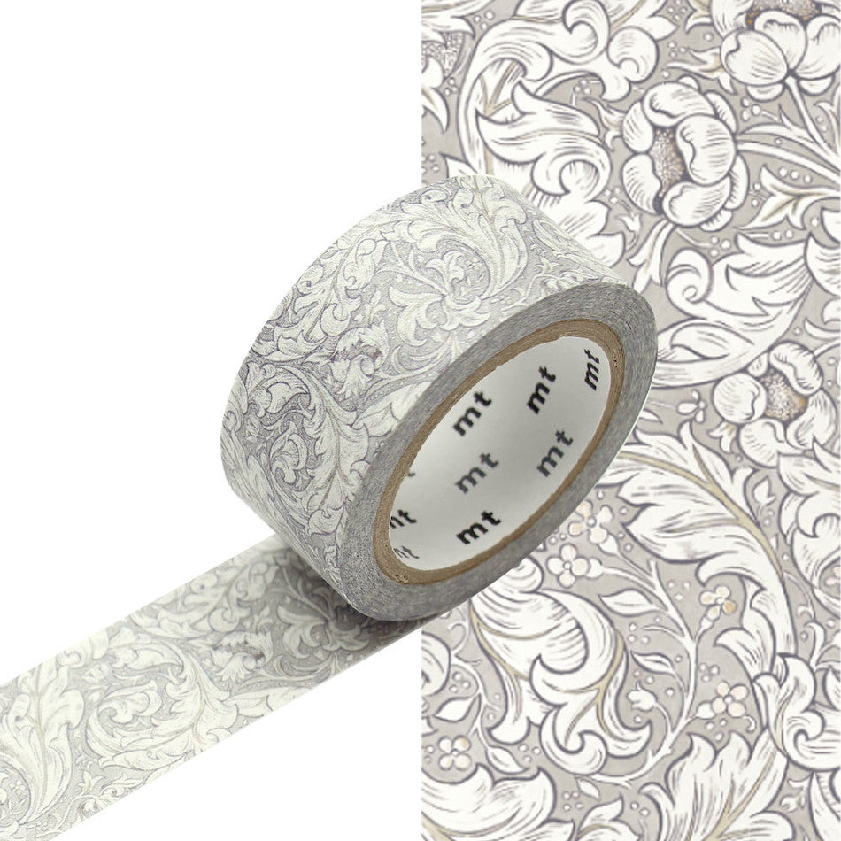 mt Washi Masking Tape - 20mm x 7m William Morris Pure Bachelors Button Stone/Linen