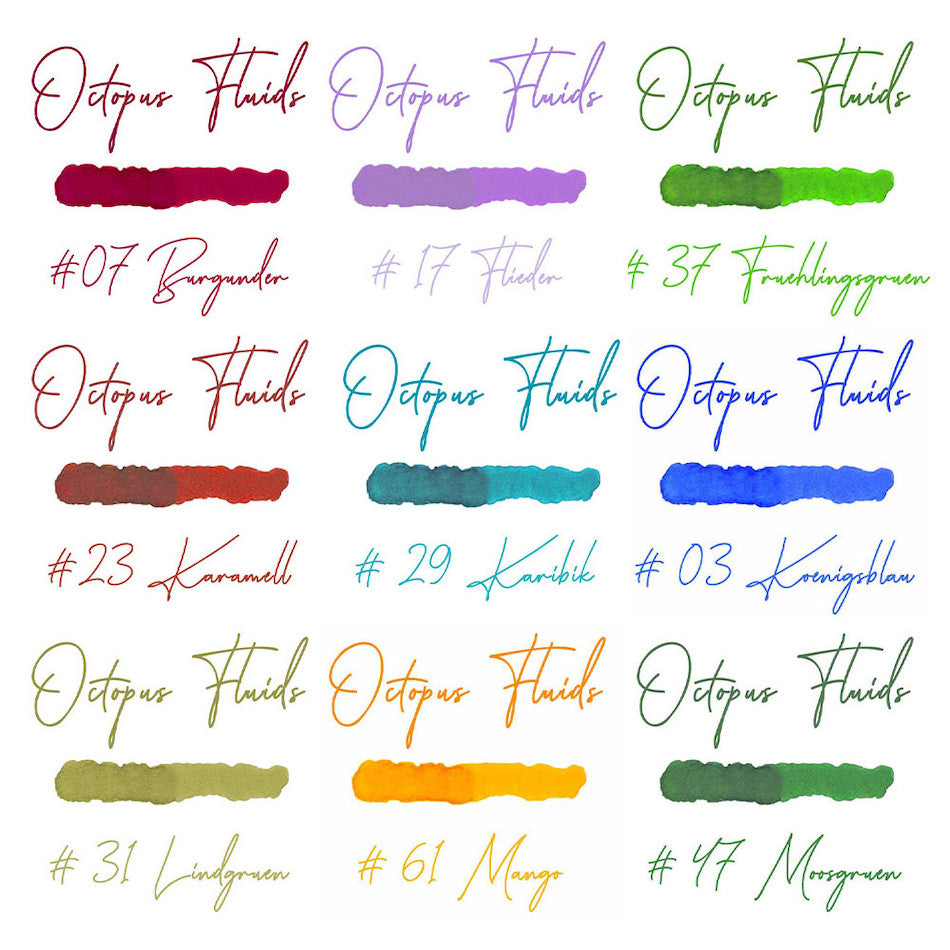 Octopus Fountain Pen Ink 30ml by Octopus Fluids at Cult Pens