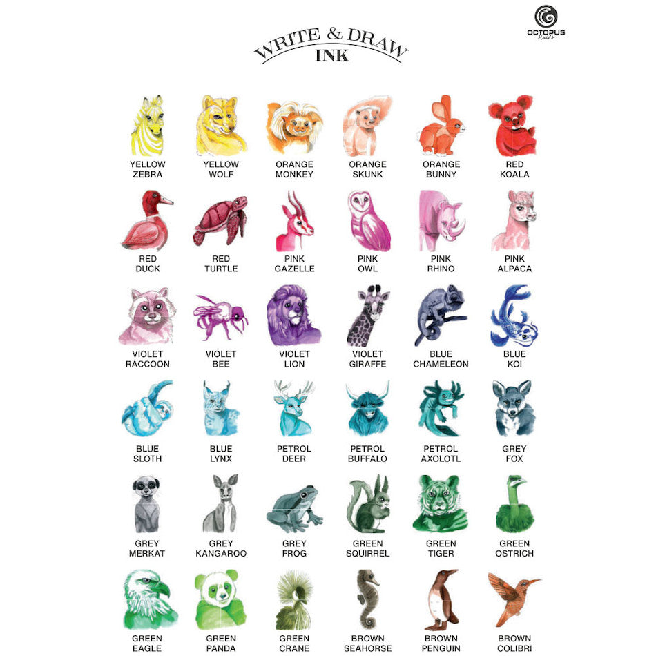 Octopus Write and Draw Ink 50ml by Octopus Fluids at Cult Pens