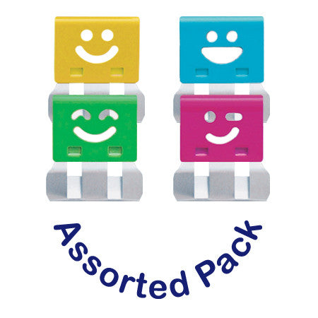 OHTO Smile Slide Clips Assorted Pack of 20 by OHTO at Cult Pens