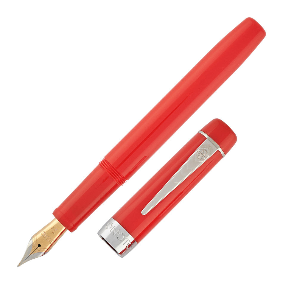 Onoto Scholar Fountain Pen Rosso with Silver Trim by Onoto at Cult Pens