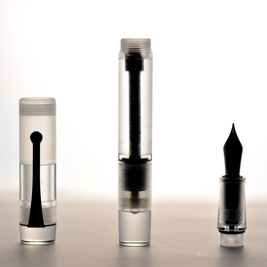 Opus 88 Demonstrator Eye Dropper Fountain Pen Clear by Opus 88 at Cult Pens