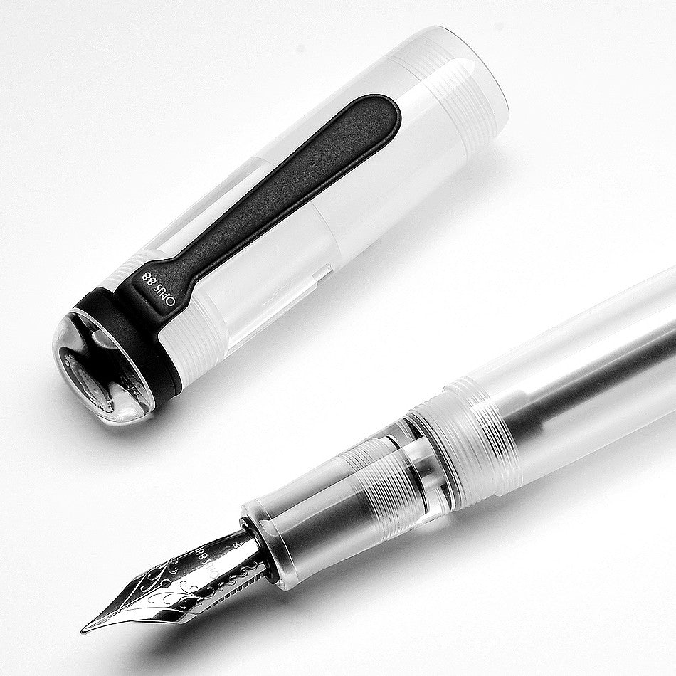 Opus 88 Omar Eye Dropper Fountain Pen Clear by Opus 88 at Cult Pens
