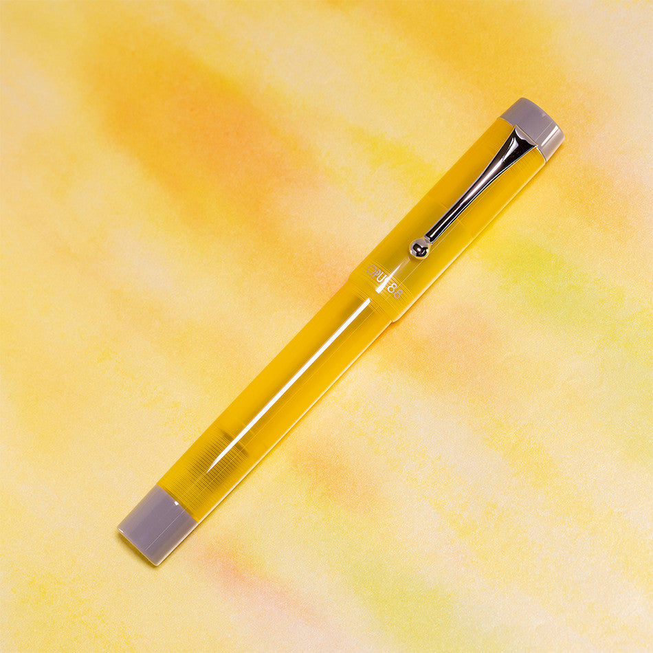 Opus 88 Demonstrator Eye Dropper Fountain Pen Yellow by Opus 88 at Cult Pens