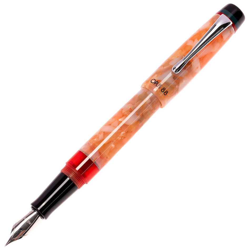 Opus 88 Minty Fountain Pen Orange by Opus 88 at Cult Pens