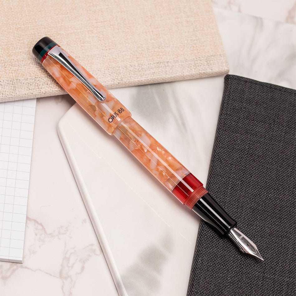 Opus 88 Minty Fountain Pen Orange by Opus 88 at Cult Pens