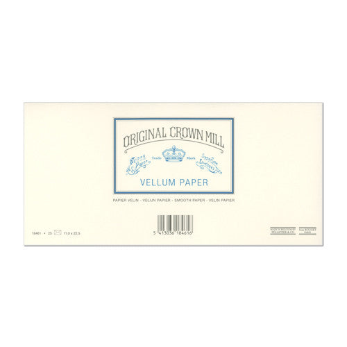 Original Crown Mill Vellum Lined Envelopes C6/5 (DL) by Original Crown Mill at Cult Pens
