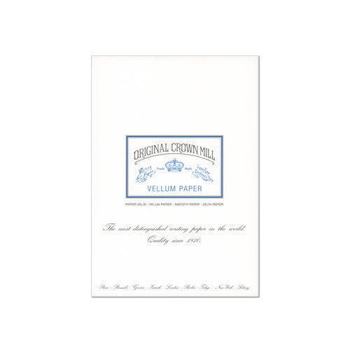 Original Crown Mill Vellum Writing Pad A4 by Original Crown Mill at Cult Pens