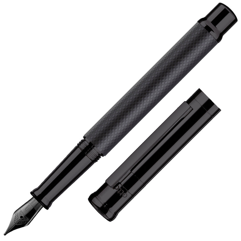 Otto Hutt Design 04 Fountain Pen All Black by Otto Hutt at Cult Pens