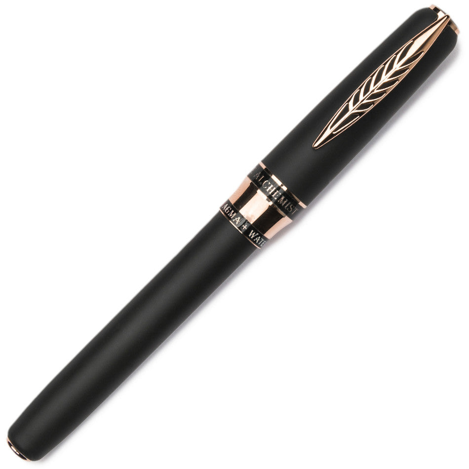 Pineider Alchemist Rollerball Pen Stromboli Black by Pineider at Cult Pens