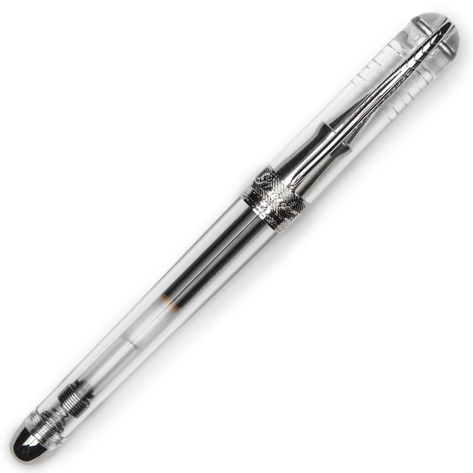 Pineider Avatar UR Demo Black Finitures Rollerball Pen Clear by Pineider at Cult Pens
