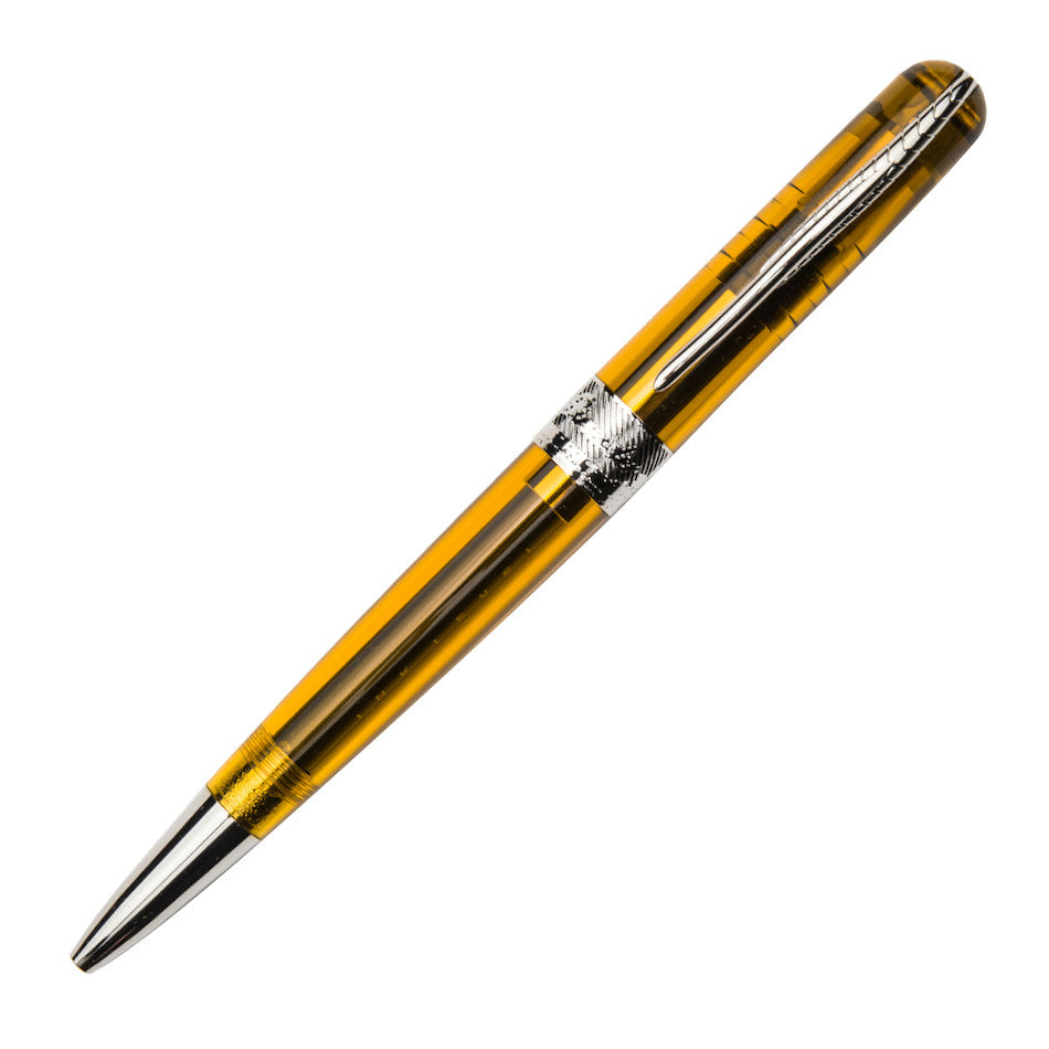 Pineider Avatar UR Demo Black Finitures Ballpoint Pen Amber by Pineider at Cult Pens